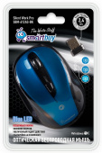 Мышь беспроводная Smartbuy SBM-612AG-BK. USB. беззвучная, синяя