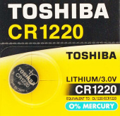 CR1220. Батарейка TOSHIBA литиевая