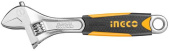 Ключ разводной 150мм (диапазон 0-24мм) Cr-V; двухкомпонентная рукоятка INGCO HADW131068